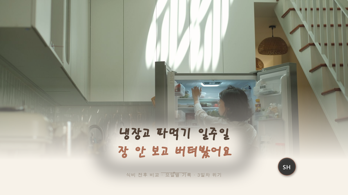 냉장고 파먹기 일주일, 장 안 보고 식비 11만 원 아꼈어요